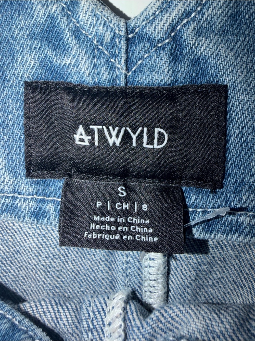 ATWYLD Outlier Vintage Indigo Denim Overalls Size Small Utility Carpenter - Picture 5 of 11